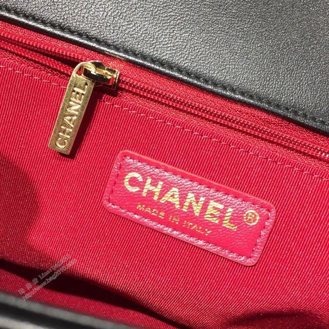 Chanel女包 AS1358 Chanel2020新款圓環手柄方胖子口蓋包 菱格羊皮鏈條手提包  djc3954